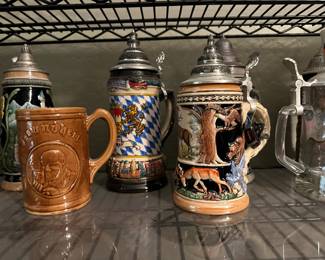stein collection stein mug beer mug antique brewery german collectible