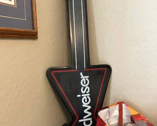 budweiser guitar neon light sign