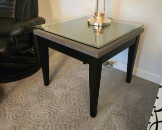 Glass Top side table. 