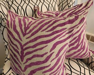 Decorative pillows are $4 each. 