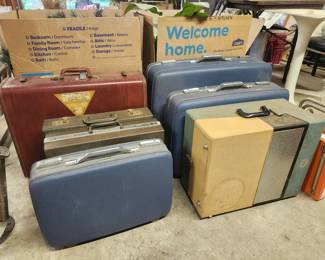 Vintage suit cases. 