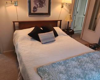 Matching MCM bed queen size