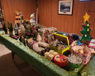 Christmas decorations, some vintage too!!