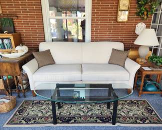 Another new cream couches in the sunroom area. Beautiful sofa!