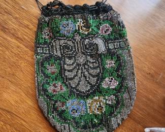 Antique beaded bag