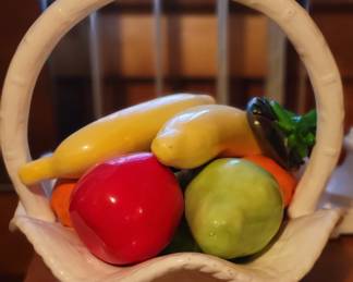 Ceramic fruit basket