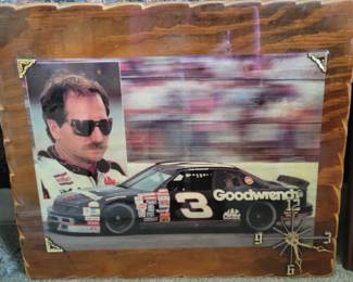 Dale Earnhardt clock wall decor 