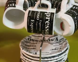 Espresso mug and saucer set 