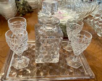 Vintage Fostoria American Bar Set