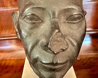 Detroit Avila Museum bust on marble stand