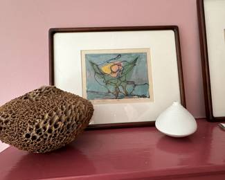 MASSIVE CORAL SPECIMEN, ARTIST SIGNED ART, DESIGNER POTTERY