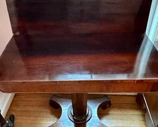FLIP TOP MAHOGANY GAME TABLE