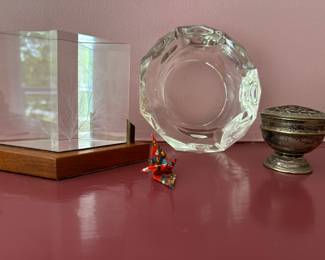 STEUBEN, STERLING , ORIGAMI
