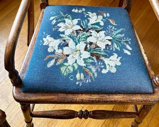 EMBROIDERED SIDE CHAIR