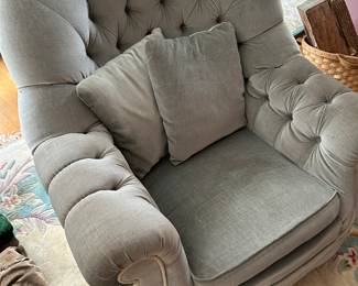 TUFTED BACK CLUB CHAIR ( 1 OF 3 THREE )