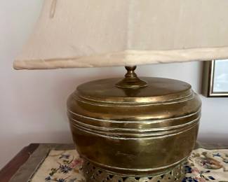 EARLY BRASS LAMP