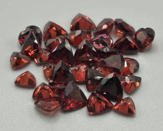 14.32 Carat Garnet; Mixed Cut - Various Size & Shape Assorted Lot of Loose Stones