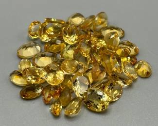 37.50 Carat Citrine; Mixed Cut - Various Color, Size & Shape Assorted Lot of Loose Stones