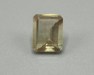 3.37 Carat Sunstone; Rectangular Emerald Cut