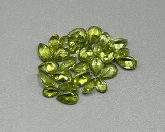 10.66 Carat Peridot; Mixed Cut - Assorted Lot of Loose Stones