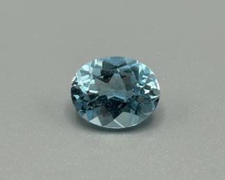 11x8mm Blue Topaz; Oval Faceted Cut