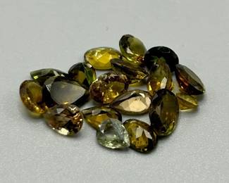 7.60 Carat Golden Citrine; Mixed Cut - Various Size, Color & Shape Assorted Lot of Loose Stones