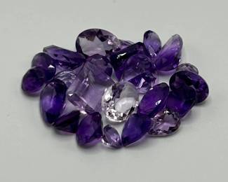 16.80 Carat Amethyst; Mixed Cut - Assorted Lot of Loose Stones