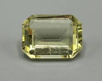 18.47 Carat Citrine; 20x15mm Rectangular Emerald Cut