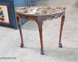 Marble Top Demilune
