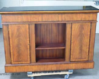 Maitland Smith Ormolu Mounted Mahogany Bar