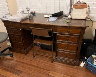 BUY IT NOW $50.00 Heavy Wood Desk. Send a message to outofthenestllc@gmail.com to pre purchase. We will send you an invoice. Once paid we will schedule a pick up prior to November 1st with you. 