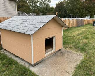 BUY IT NOW $75.00 Dog House    Send a message to outofthenestllc@gmail.com to pre purchase. We will send you an invoice. Once paid we will schedule a pick up prior to November 1st with you. 
