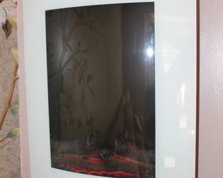 Wall mount electric fireplace.  $50.00