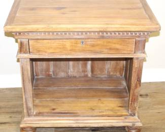 BUY IT NOW!    $325.00.                                               Restoration Hardware St. James Open Nightstand            32" W x 19 1/2" D x 30" H.