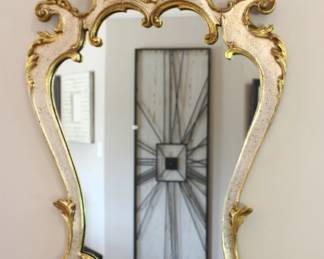 BUY IT NOW!  $350.00.  Labarge Mirror.                                  (Black wall hanging in mirror reflection not for sale.)