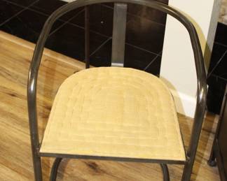 Industrial side chair.