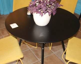 BUY IT NOW!  $195.00.  Black round table.                       39" Dia. x 28" H