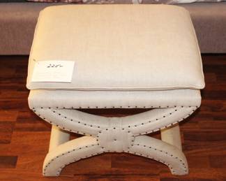 BUY IT NOW!  $225.00.  Restoration Hardware Toscane Nailhead Stool.  (original price-$695.00)