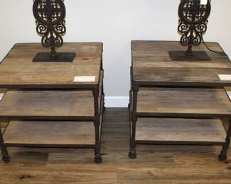 BUY IT NOW!  $325.00 each.  Restoration Hardware Industrial end table.