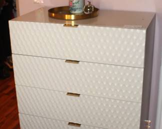 BUY IT NOW!    $475.00.                                                                  (Audrey) West Elm/Williams Sonoma chest of drawers.                                                                                               30" W x 17" D x 48" H.