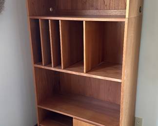 Pair of teak book shelves