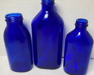 Cobalt bottles