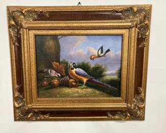 Oil on Canvas Birds of Paradise