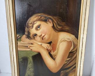 Antique Oil On Board