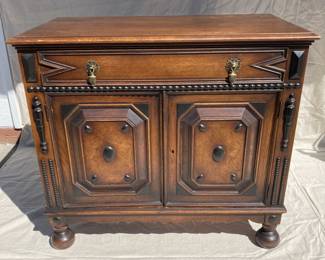 English Tudor Small Sideboard Server