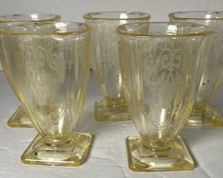 Depression Footed Glasses