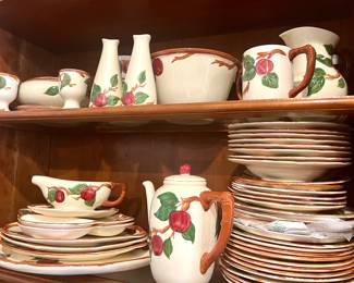 Franciscan Apple Dishes- 140-150 pieces- $550