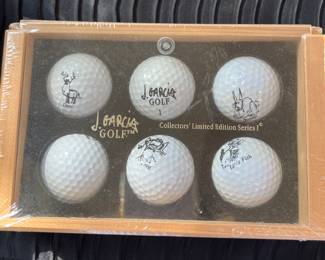 Jerry Garcia golf balls in original gift box