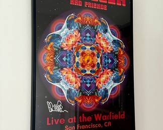 Phil Lesh & Friends Live at the Warfield Poster. Signed by Phil Lesh