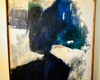 Abstract original on canvas.  You Shaozhan (Jac Son Yu ), (Chinese 1911-1999).  Signed and dated lower right.